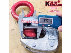 Kẹp tôn ngang 1 tấn Kawasaki HLC-1 kẹp 1-13mm