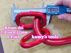 Vòng khoen đôi xuyến đôi 6.4 tấn 7/8 inch đường kính 22mm Wetools WTML-7816