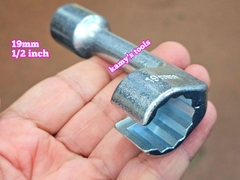 Cần điếu khẩu tuýp chẻ miệng mở ống dầu 1/2 inch dài 95mm 19mm kamytools