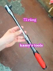 Cần siết tự động đảo chiều 1/2 inch TGT KING 72 răng cán có tăng đơ kéo dài 5 bậc chốt bi 300mm-430mm