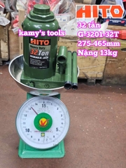 Kích con đội thủy lực 32 tấn đế dày Hito 275-465mm nặng 13kg model G-3201-32T