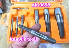 Bộ 8 mũi ren taro chuyên lấy đầu ống nước bulong ốc vít gãy Asaki AK-3698