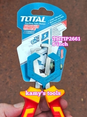 Kìm tuốt dây cách điện1000V Total THTIP2661 dài 6 inch 160mm