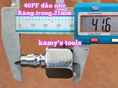 Bộ nối nhanh hơi khí nén ren trong 21mm 40PF 40SF Wetools WT-40PF WT-40SF