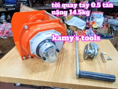 Tời quay tay 0.5 tấn Nitto nặng 14.5kg chưa bao gồm cáp