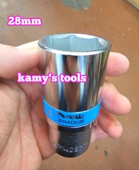 Tuýp 1/2 inch trắng dài Luxtop 25mm 26mm 28mm 29mm