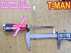 Tua vít 2 đầu bake dẹp T-MAN 4mm dài 100mm 150mm 4x100mm 4x150mm TMAN-6612-4B100 TMAN-6612-4B150