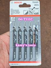 Bộ 5 lưỡi cưa lọng sắt kim loại T118A 2608631013 và gỗ T111C 2608630033 Bosch