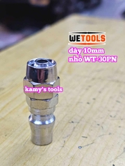 Bộ nối nhanh hơi khí nén dùng cho dây hơi 10mm 30SN 30PN Wetools WT-30SN WT-30PN
