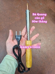 Mỏ hàn chì cán gỗ Bá Quang 80W loại cong và loại thẳng BQ-80GC BQ-80GT