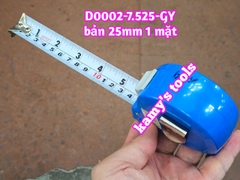 Thước cuộn 7.5m bản 25mm C-Mart model D0002-7.525-GY, thước kéo 7.5 mét