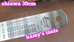 Thước lá Shinwa inox 0-300mm model 14028, thước lá 30cm