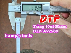 Dây rút dây thít nhựa màu trắng 10x500mm DTP-W72500 (1 bịch/100 sợi)