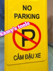 Biển cảnh báo chữ A cấm đậu xe No Parking