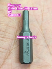 Mũi vít đóng lục giác Kingtony thân 8mm dài 36mm 4mm 5mm 6mm 8mm H4 H5 H6 H8 model 163604H 163605H 163606H 163608H