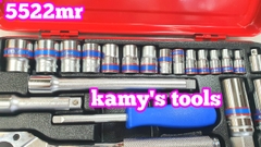 Bộ tuýp 1/4 và 3/8 inch 21 chi tiết 6 cạnh Kingtony model 5522MR