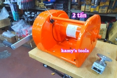 Tời quay tay 2 tấn Nitto nặng 26kg chưa bao gồm cáp, tải trọng nâng và kéo 2 tấn