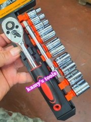 Bộ khẩu tuýp 1/4 inch cần tự động có khúc nối 13 chi tiết 4mm-14mm TIFONE