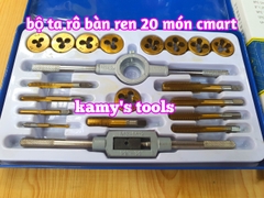 Bộ taro bàn ren 20 chi tiết model A1011 C-MART, bộ ta rô