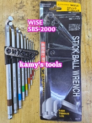 Bộ lục giác bi Wise SBS-2000 1.5-10mm dạng đầu ngắn chính hãng nhật bản