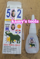 Keo dán 502 siêu dính hình cô gái và hình con voi