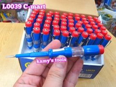 Bút thử điện AC 100-500v dài 145mm L0039 C-mart, vít thử điện