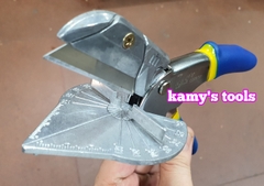 Kìm cắt góc đa năng lưỡi thép khổ 50mm có điều chỉnh góc, để cắt và đi góc mang ghen điện LS500217, tặng 2 lưỡi dao.