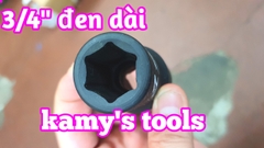 Đầu tuýp 3/4 inch dài 80mm Santa thép Cr-mo 16mm 17mm 18mm 19mm 20mm 21mm 22mm 23mm 24mm 25mm 26mm 27mm 28mm 29mm 30mm 31mm 32mm 33mm 34mm 35mm 36mm 38mm 39mm 40mm 41mm 42mm 44mm
