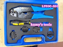 Bộ kìm bấm cos đa năng 5 đầu Fasen LY03C-5D3
