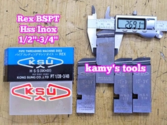 Dao tiện tiện ren ống INOX HSS Rex hiệu Kong Sung KSU 1/2-3/4 inch (21-27mm) hệ ren BSPT