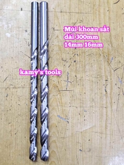 Mũi khoan sắt dài 300mm cỡ 14mm 16mm Wetools WT-233014 WT-233016