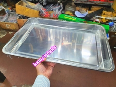 Khay inox hình chữ Nhật inox 304 đựng dụng cụ đồ nghề, thực phẩm thức ăn 600x400x50mm