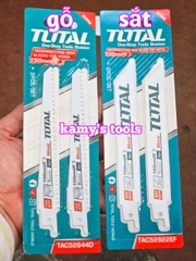 Bộ lưỡi cưa kiếm cưa Sắt TAC52922EF cưa Gỗ TAC52644D Total 6 inch dài 150mm (1 vĩ 2 lưỡi)