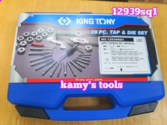 Bộ Taro bàn ren hệ inch 39 chi tiết Kingtony model 12939SQ1, bộ ta rô