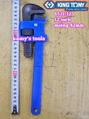 Mỏ lết răng Kingtony 12 inch 300mm 6531-12 mở miệng 42mm