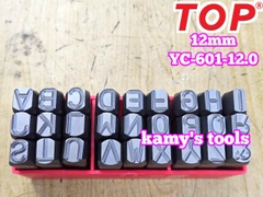 Bộ đóng chữ xuôi 12mm TOP YC-601-12.0