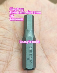 Mũi vít đóng lục giác Kingtony thân 8mm dài 36mm 4mm 5mm 6mm 8mm H4 H5 H6 H8 model 163604H 163605H 163606H 163608H