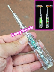 Bút thử điện cảm ứng đa năng, công tắc đèn 2 màu kiểm tra thông mạch dài 140mm