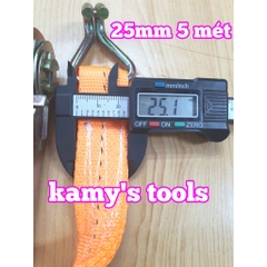 Dây cảo chằng hàng tăng đơ 25mm 5m (5 mét)