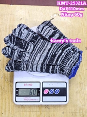 Bao tay găng tay sợi len muối tiêu loại dày dài 210mm nặng 60g kamytools KMT-25321A