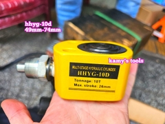 Kích thủy lực lùn 10 tấn HHYG-10D TLP hành trình 25mm chiều cao 49mm-74mm