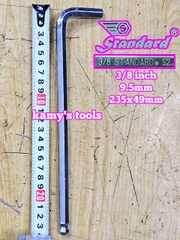 Lục giác bi hệ inch Standard 3/8 inch 9.5mm dài 235x49mm STD-68380