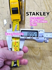 Thước cuộn thép 5m thước kéo 5 mét 1 mặt hệ mét inch bản 19mm Stanley STHT37191