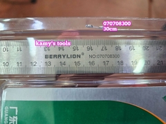 Thước góc ê ke thủy góc vuông đa năng 300mm 30cm Berrylion 070708300 đo độ sâu, canh thẳng, canh ngang, lấy dấu khoảng