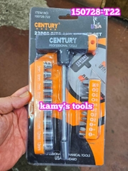Bộ tuýp đa năng chữ T 22 món Century 150728-T22, bộ tuýp vít