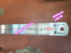 Thước lá Shinwa inox 0-600mm model 14036, thước lá 60cm