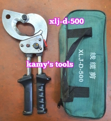 Kìm cắt cáp nhông XLJ-D-500 cắt đồng nhôm 500mm2 40mm cán kéo dài