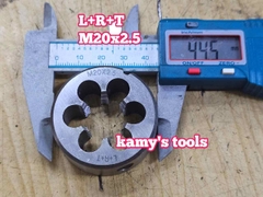 Bàn ren M20x1.5 M20x2.5 L+R+T (LRT) dụng cụ tạo ren ngoài bulong