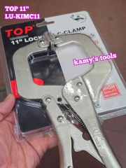 Kìm bấm chết mỏ kẹp hàn chữ C càng cua Top 11 inch 280mm mở miệng 80mm model LU-KIMC11