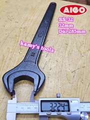 Cờ lê 1 đầu miệng 32mm AIGO SS-32 Forged Chrome Molybdenum JIS dài 285mm